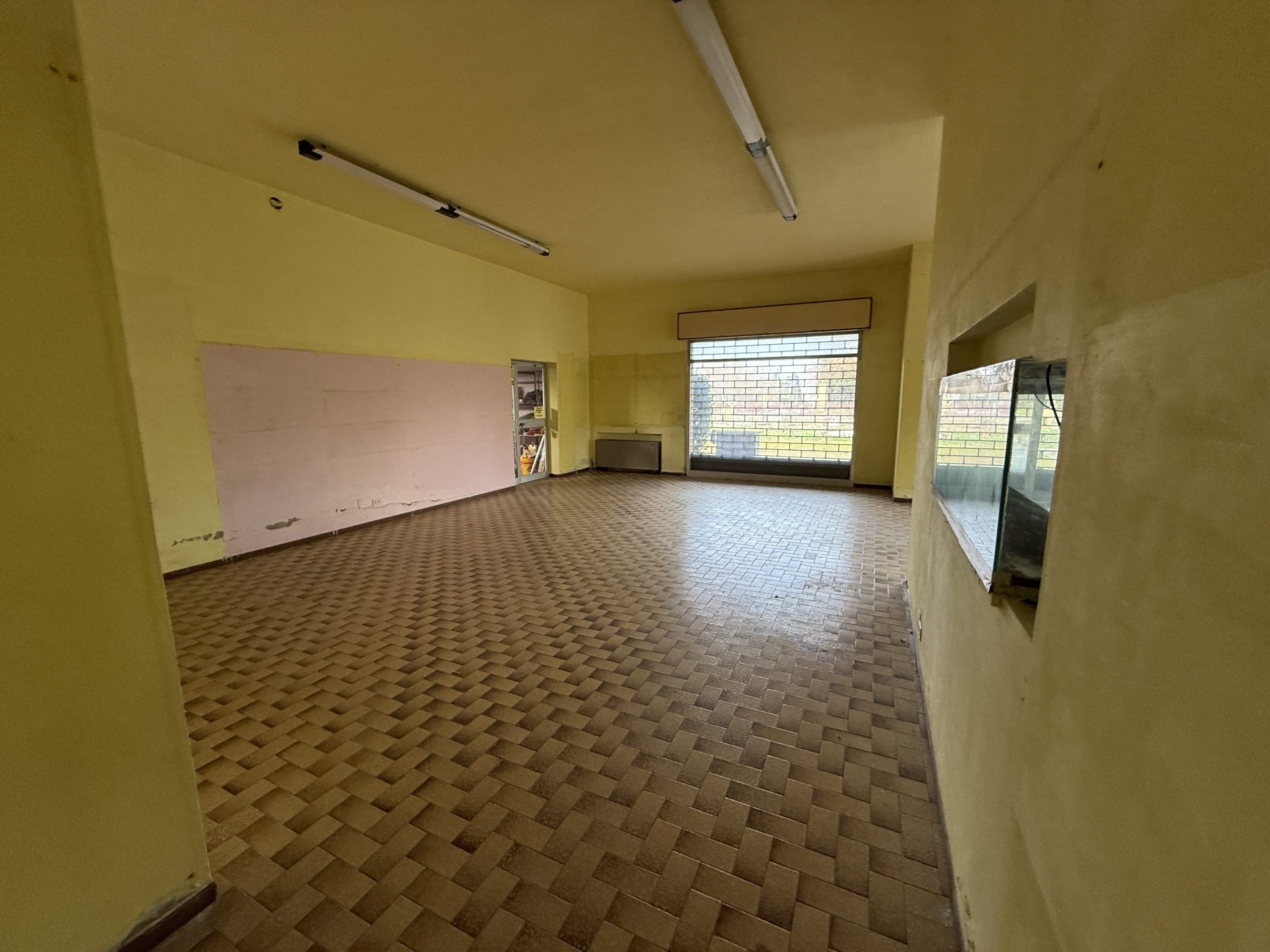 Negozio con magazzino su strada